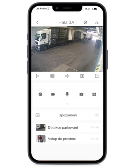 Mobilní aplikace pro vzdálený dohled